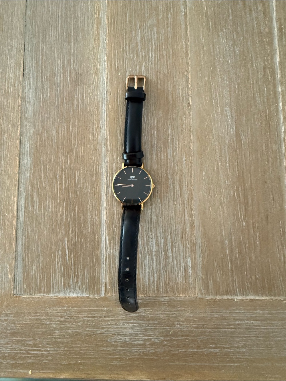 Daniel Washington Petite Sheffield 28 Rose Gold (Black) black Womenโs Watch